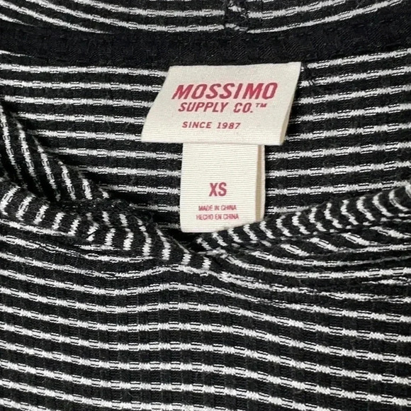 Mossimo Oversized Long Sleeved Hi Low Hooded Shirt Top XS - Picture 8 of 9